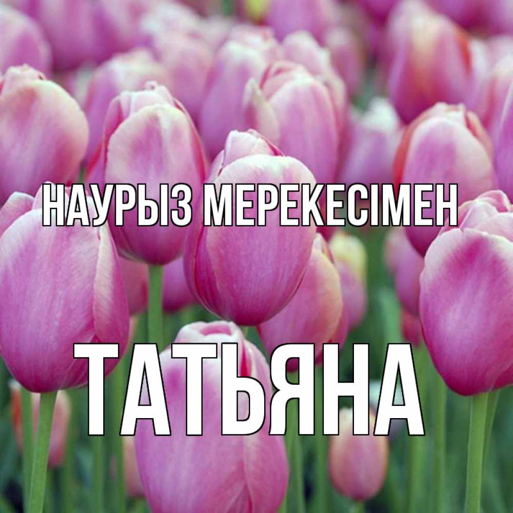 Күн сайын ашық хат с именем, Татьяна Наурыз мерекесімен праздник весны наурыз 69 Онлайн тегін жүктеп алу тілектері бар керемет карта 