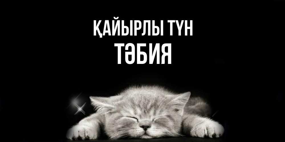 Күн сайын ашық хат с именем, ТӘБИЯ Қайырлы түн спящий котик Онлайн тегін жүктеп алу тілектері бар керемет карта 