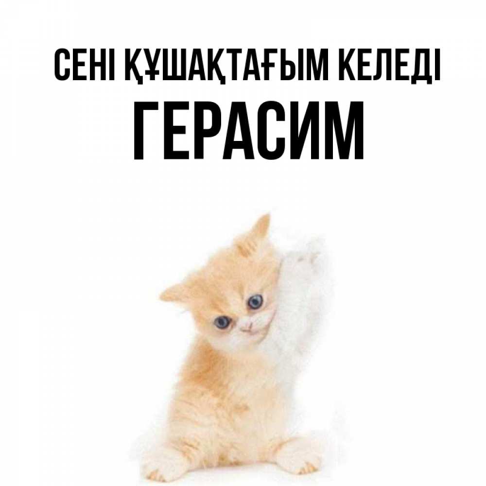 Күн сайын ашық хат с именем, Герасим сені құшақтағым келеді я хочу очень скорее обнимаешек Онлайн тегін жүктеп алу тілектері бар керемет карта 