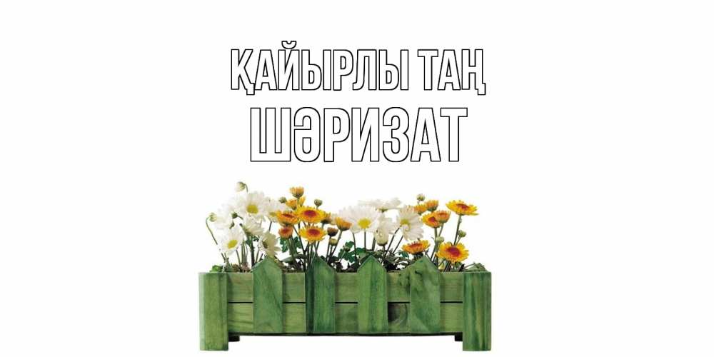 Күн сайын ашық хат с именем, ШӘРИЗАТ Қайырлы таң цветы Онлайн тегін жүктеп алу тілектері бар керемет карта 