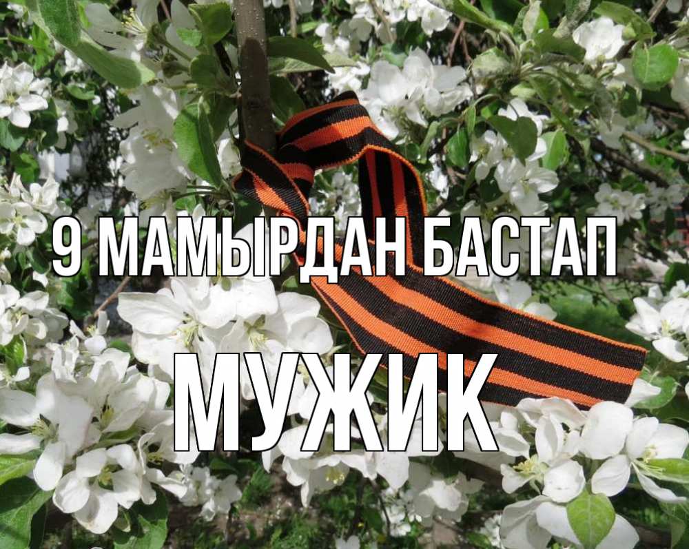 Күн сайын ашық хат с именем, Мужик 9 мамырдан бастап 9 мая Онлайн тегін жүктеп алу тілектері бар керемет карта 