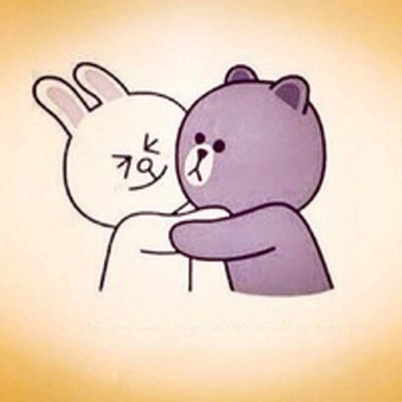 Открытка мульт персонажи заяц и медведь  обнимашки  сені құшақтағым келеді 