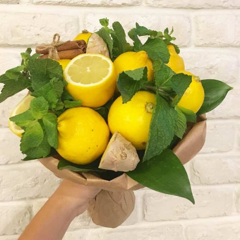 Открытка лимоны и мята  витамины  Жазыл 