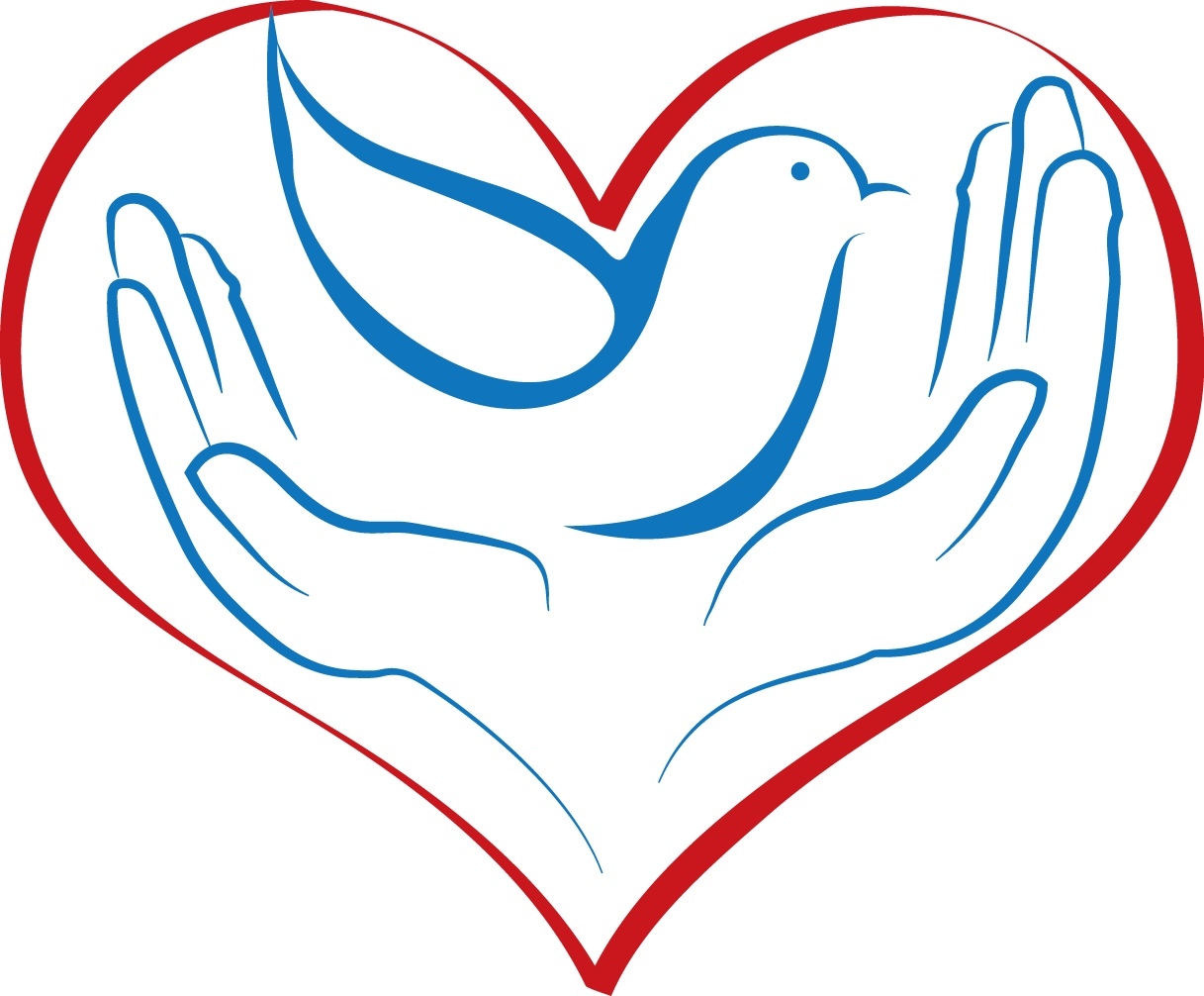 Открытка голубь в руках  с днем волонтера  Еріктілер күні құтты болсын 