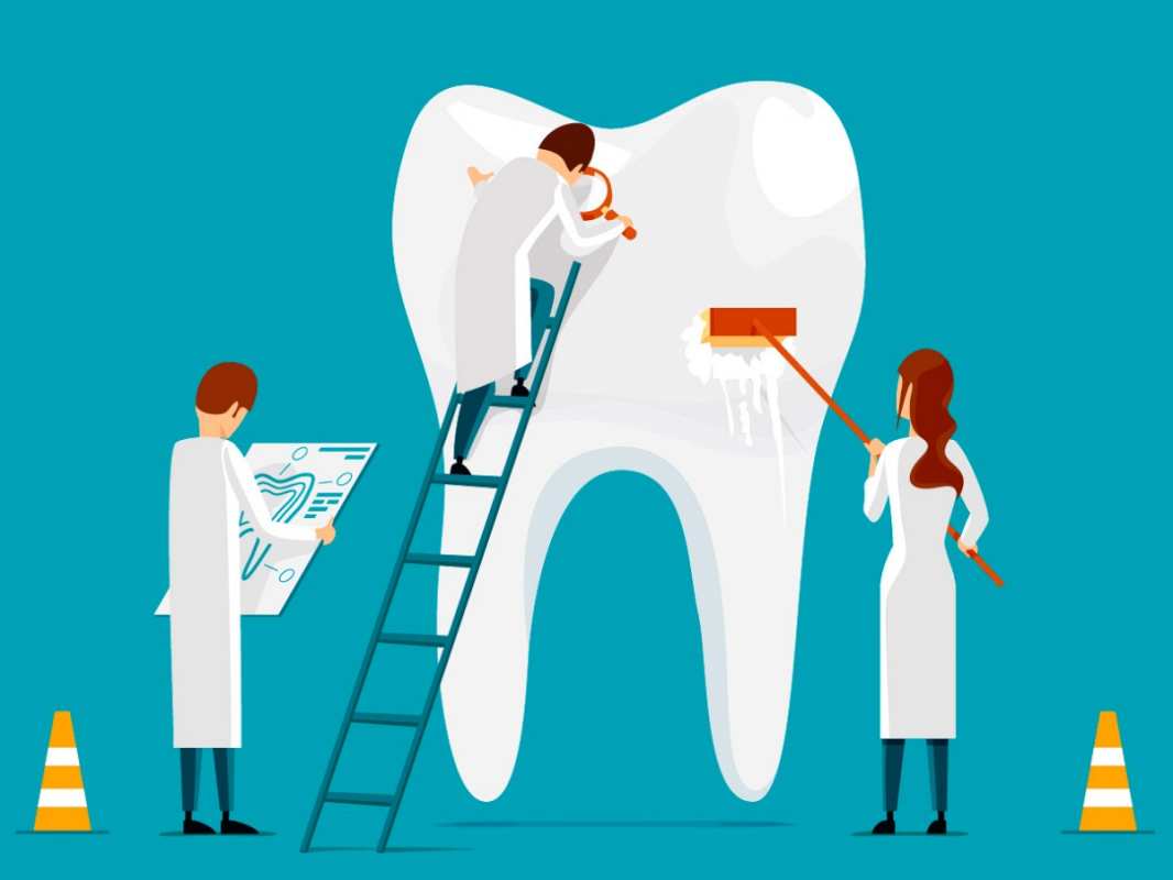Открытка врачи лечат зубы  с днем стоматолога   Тіс дәрігері күні құтты болсын 