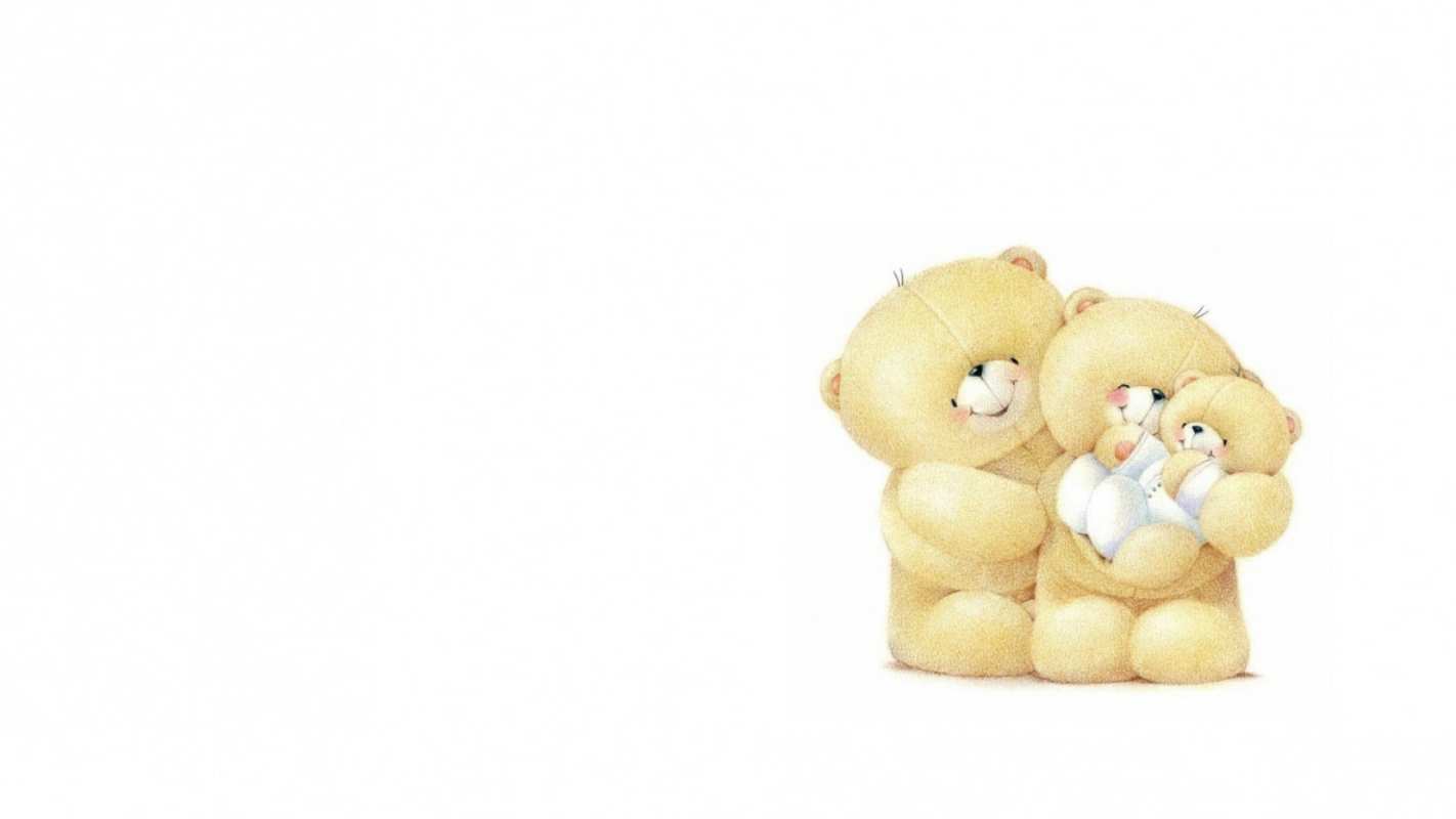 Открытка семья плюшевых медведей  с днем семьи   отбасы күні құтты болсын 