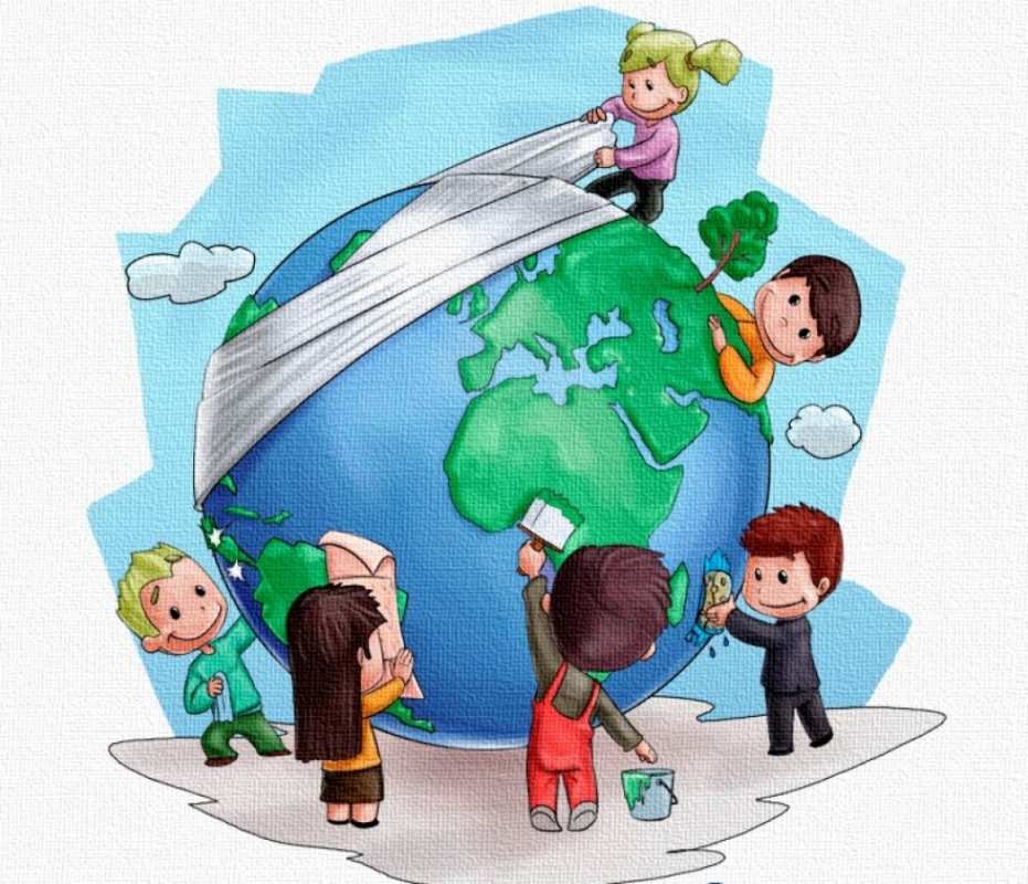 Открытка волонтеры лечат землю  С днем волонтера  Еріктілер күні құтты болсын 