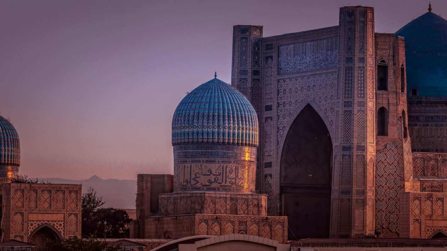 Открытка Мечеть в Узбекистане  мечеть  Құрбан айтпен 