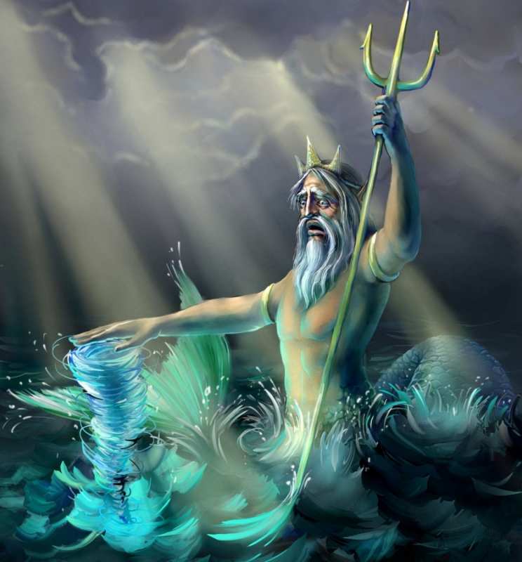 Открытка Нептун создает водоворот  с днем Нептуна  нептун күні құтты болсын 