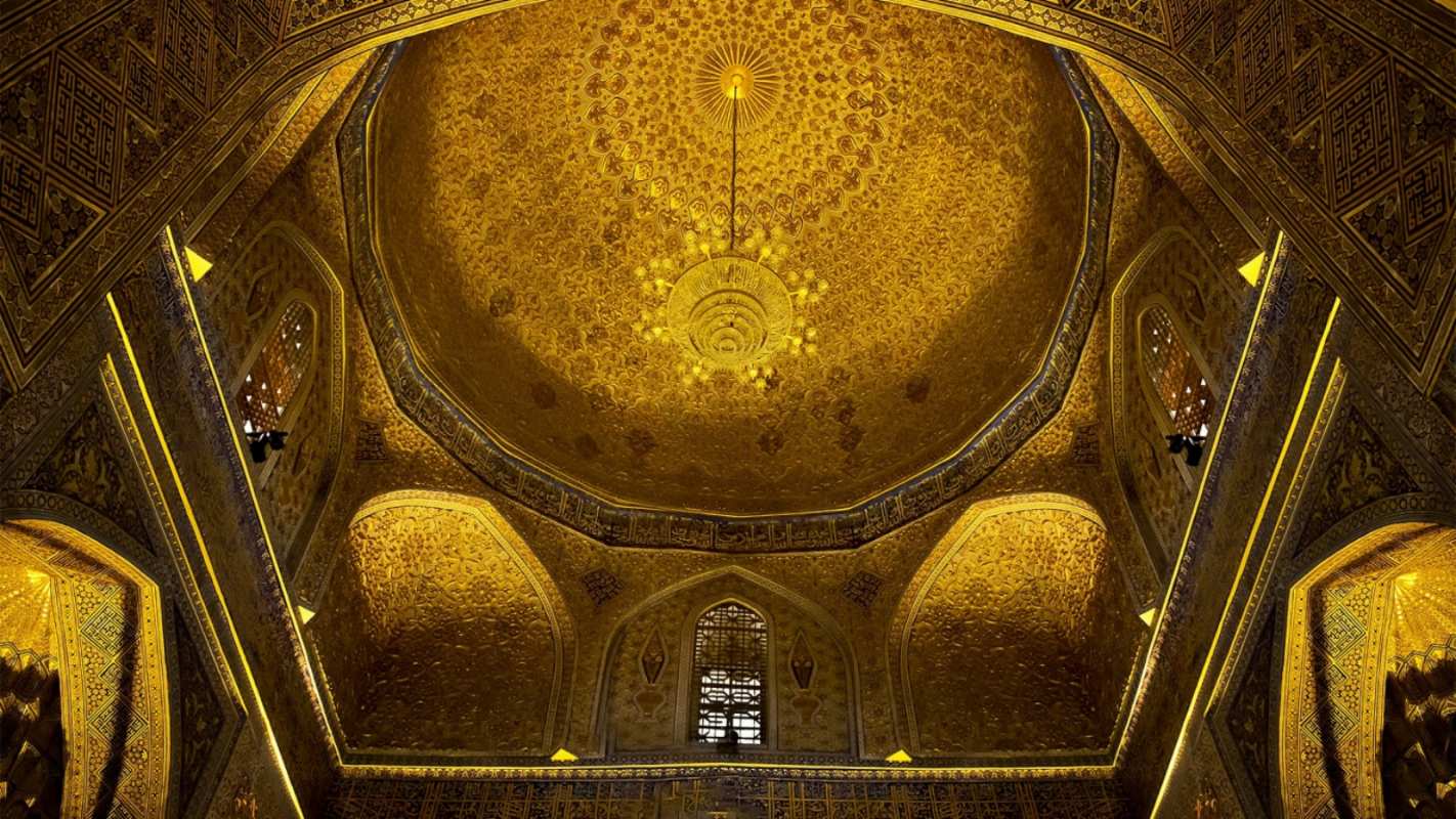 Открытка купол мечети  купол  Құрбан айтпен 