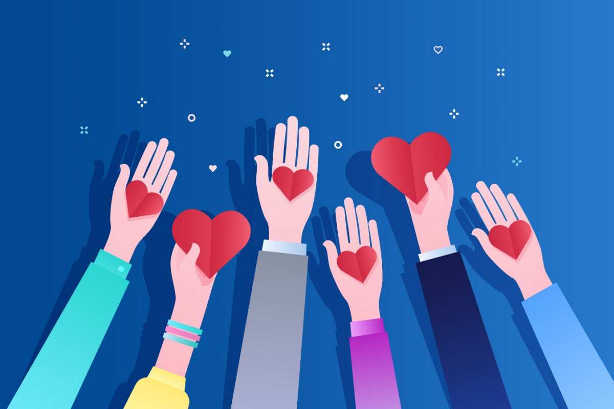 Открытка пожертвования  С днем волонтера  Еріктілер күні құтты болсын 