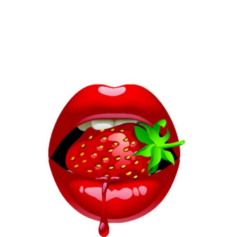 Открытка цмок цмок целую с клубничкой открытки с поцелуями Сені сүйемін 