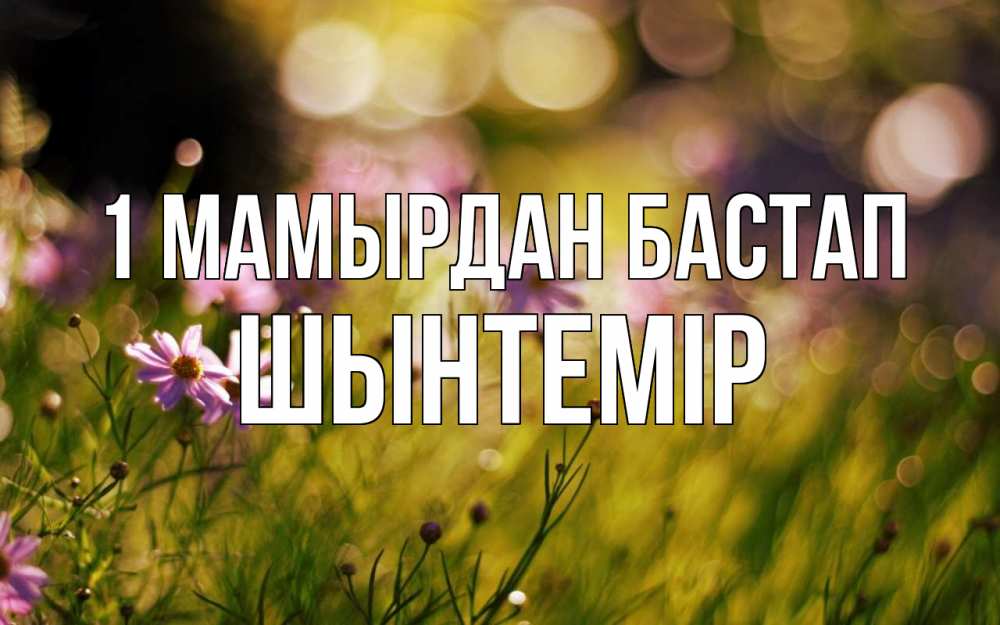 Күн сайын ашық хат с именем, ШЫНТЕМІР 1 мамырдан бастап С 1 мая Онлайн тегін жүктеп алу тілектері бар керемет карта 