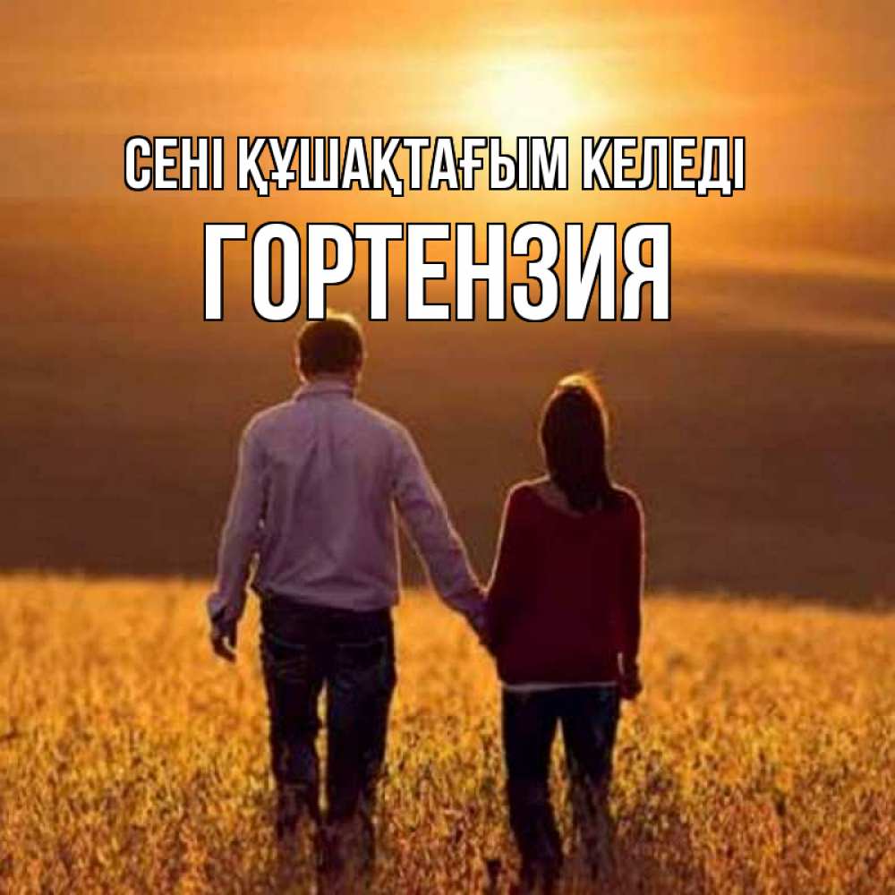 Күн сайын ашық хат с именем, Гортензия сені құшақтағым келеді оранжевое фото и солнце и небо и настроение Онлайн тегін жүктеп алу тілектері бар керемет карта 