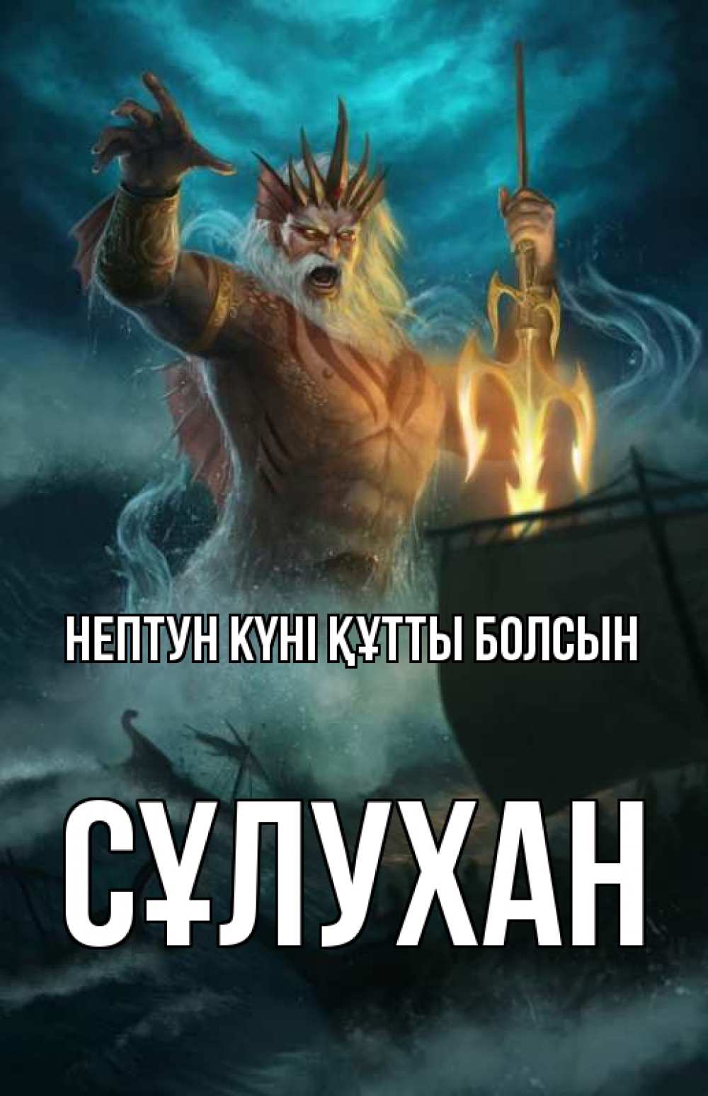 Күн сайын ашық хат с именем, СҰЛУХАН нептун күні құтты болсын с днем Нептуна Онлайн тегін жүктеп алу тілектері бар керемет карта 