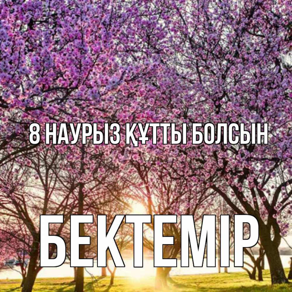 Күн сайын ашық хат с именем, Бектемір 8 наурыз құтты болсын международный женский день Онлайн тегін жүктеп алу тілектері бар керемет карта 