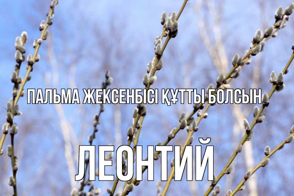 Күн сайын ашық хат с именем, Леонтий Пальма жексенбісі құтты болсын верба Онлайн тегін жүктеп алу тілектері бар керемет карта 