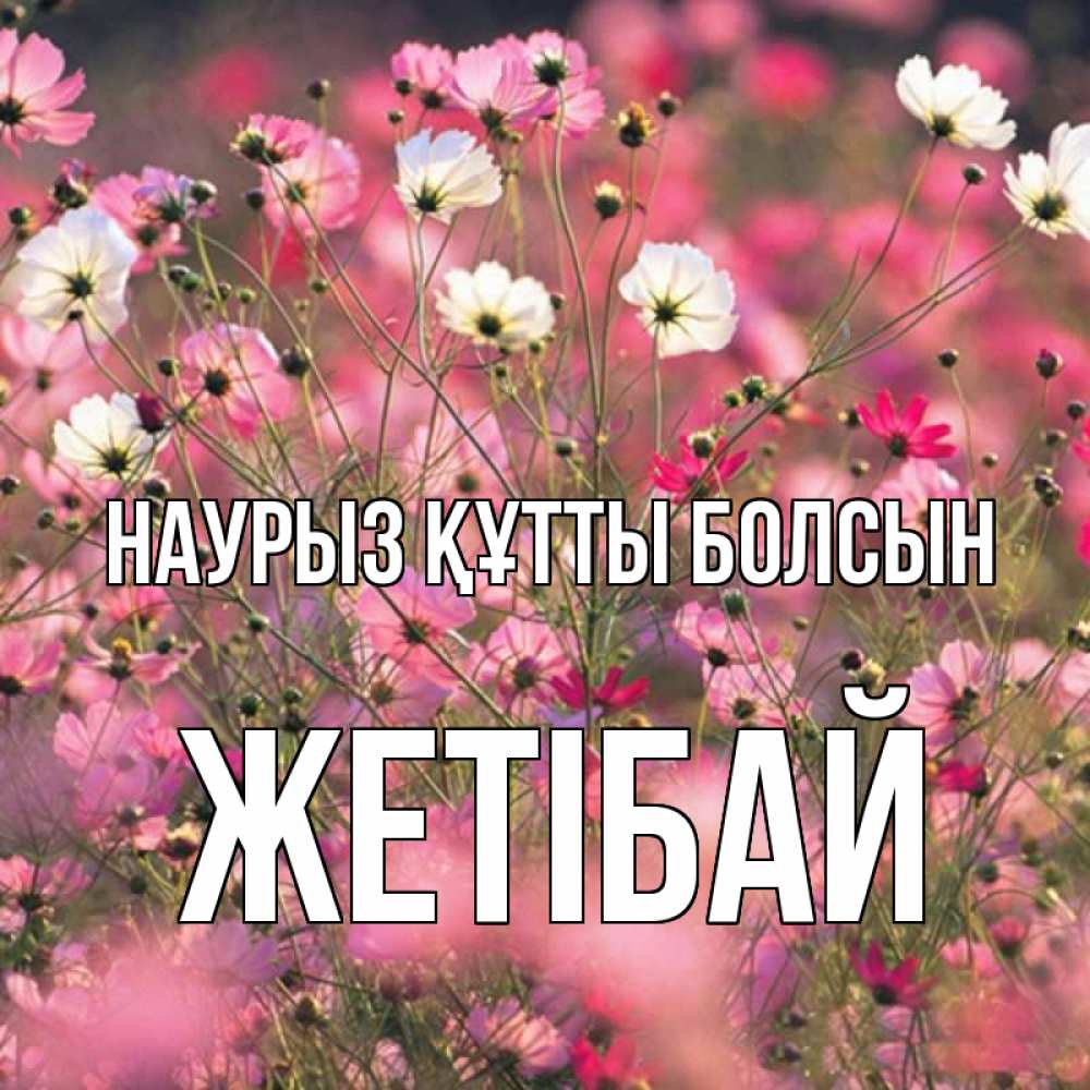 Күн сайын ашық хат с именем, Жетібай Наурыз құтты болсын красиво 1 Онлайн тегін жүктеп алу тілектері бар керемет карта 