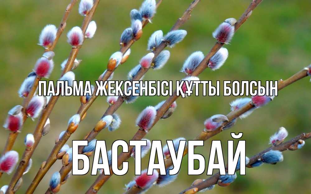 Күн сайын ашық хат с именем, Бастаубай Пальма жексенбісі құтты болсын верба Онлайн тегін жүктеп алу тілектері бар керемет карта 