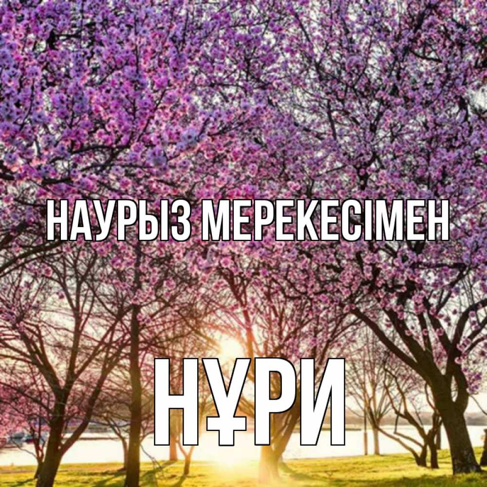 Күн сайын ашық хат с именем, НҰРИ Наурыз мерекесімен праздник весны наурыз Онлайн тегін жүктеп алу тілектері бар керемет карта 