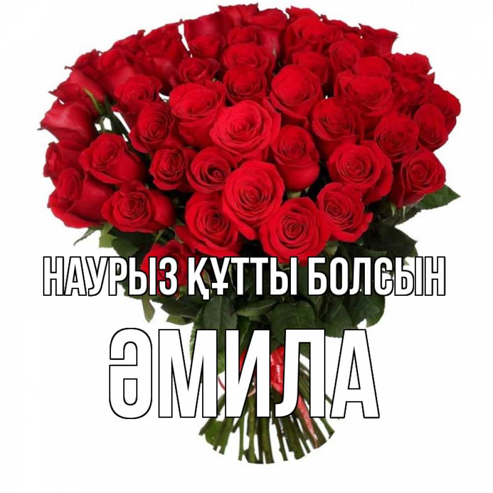 Күн сайын ашық хат с именем, ӘМИЛА Наурыз құтты болсын цветы на праздник весны наурыз Онлайн тегін жүктеп алу тілектері бар керемет карта 