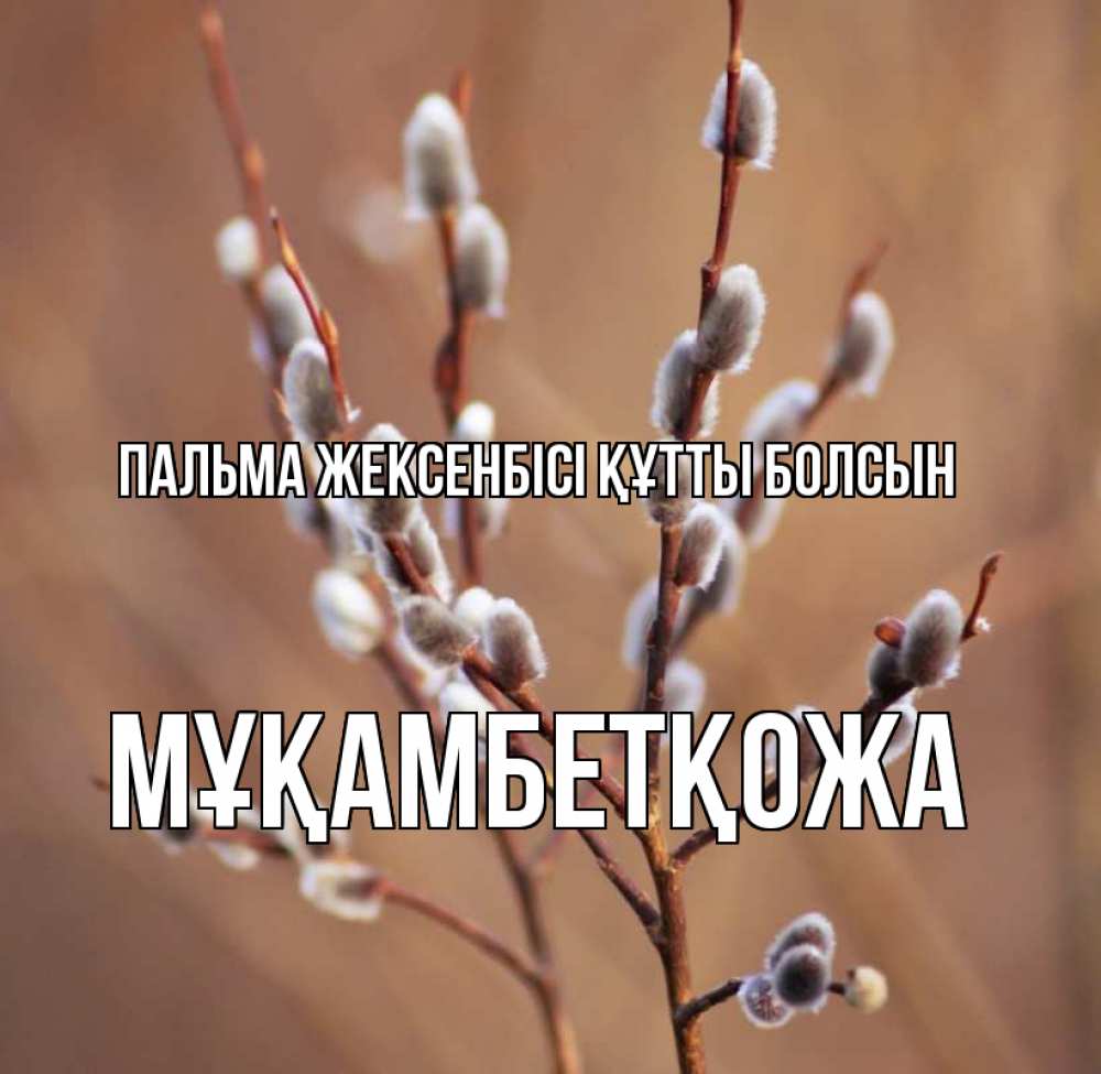 Күн сайын ашық хат с именем, Мұқамбетқожа Пальма жексенбісі құтты болсын верба Онлайн тегін жүктеп алу тілектері бар керемет карта 
