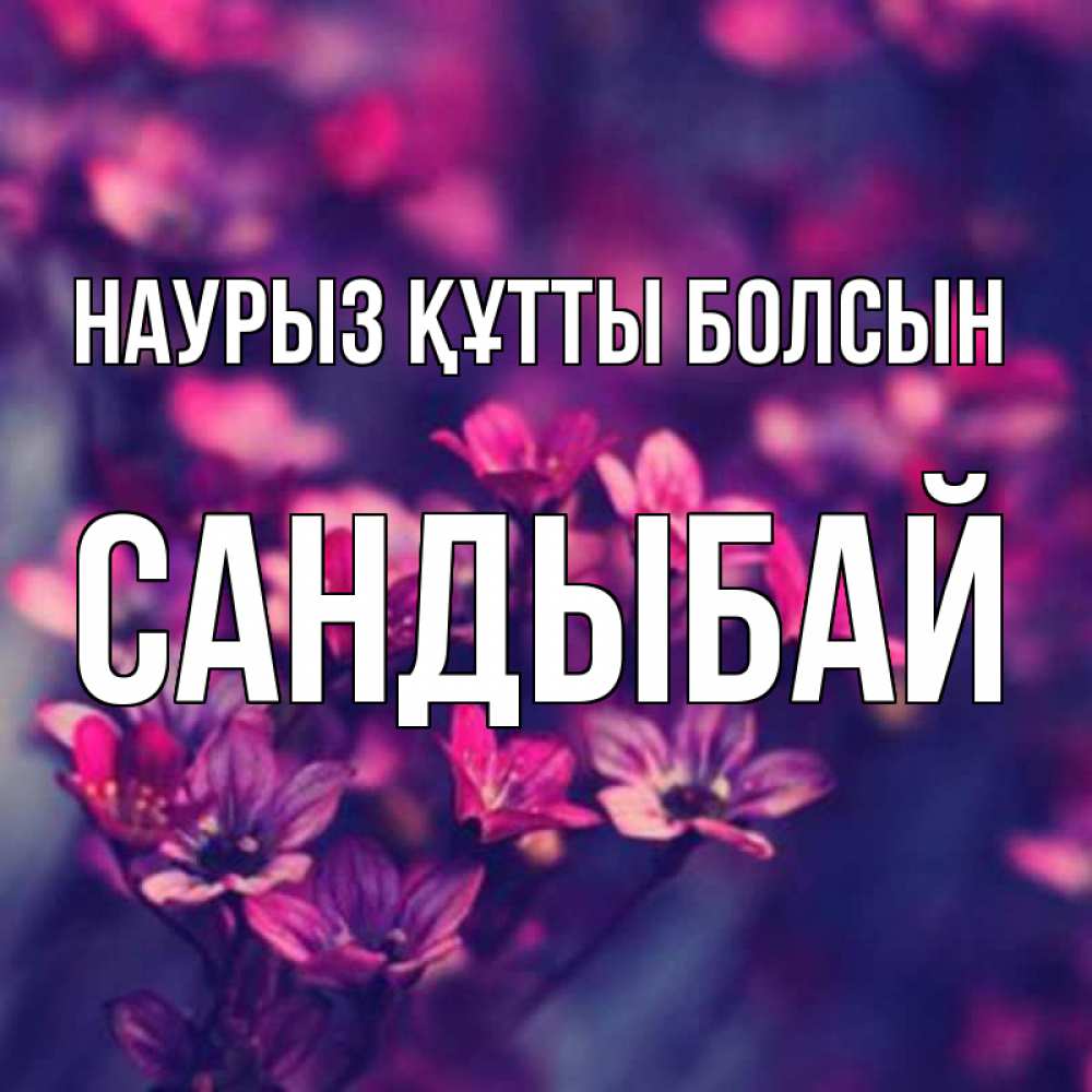 Күн сайын ашық хат с именем, САНДЫБАЙ Наурыз құтты болсын небольшие цветы 1 Онлайн тегін жүктеп алу тілектері бар керемет карта 