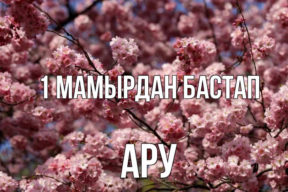 Күн сайын ашық хат с именем, АРУ 1 мамырдан бастап С 1 мая Онлайн тегін жүктеп алу тілектері бар керемет карта 