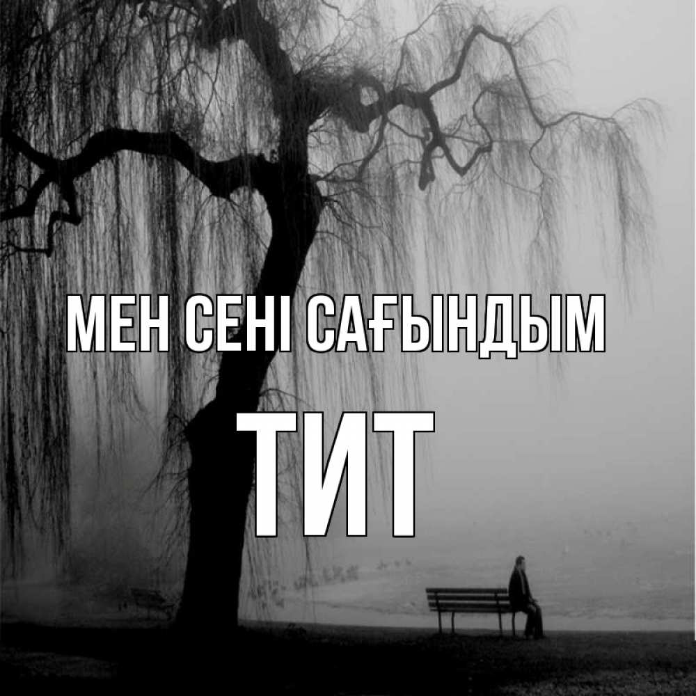 Күн сайын ашық хат с именем, Тит Мен сені сағындым лавочка под деревом я жду тебя Онлайн тегін жүктеп алу тілектері бар керемет карта 