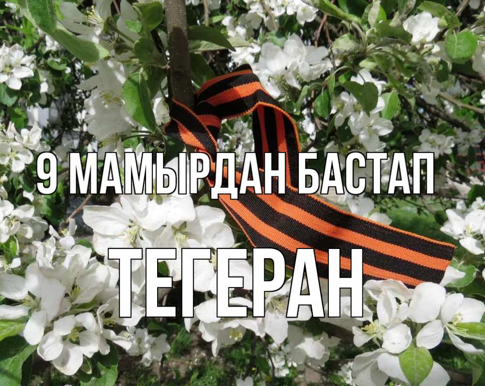 Күн сайын ашық хат с именем, ТЕГЕРАН 9 мамырдан бастап 9 мая Онлайн тегін жүктеп алу тілектері бар керемет карта 