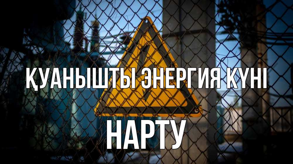 Күн сайын ашық хат с именем, НАРТУ Қуанышты энергия күні трансформаторная подстанция Онлайн тегін жүктеп алу тілектері бар керемет карта 