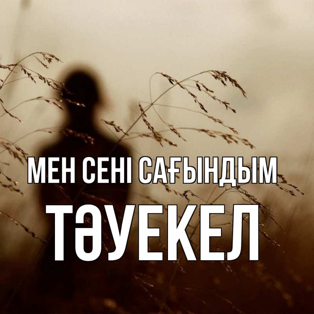 Күн сайын ашық хат с именем, ТӘУЕКЕЛ Мен сені сағындым силуэт девушки Онлайн тегін жүктеп алу тілектері бар керемет карта 