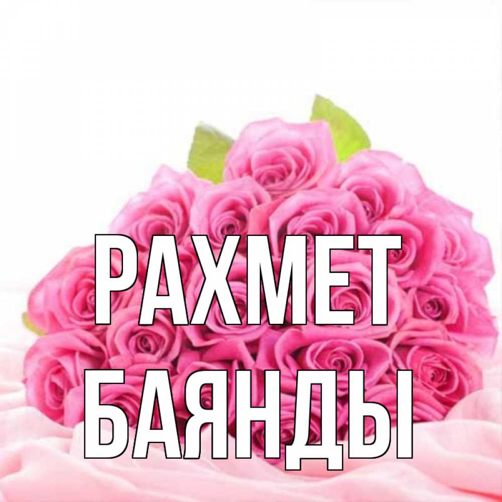 Күн сайын ашық хат с именем, Баянды рахмет розовые розы с подписью Онлайн тегін жүктеп алу тілектері бар керемет карта 