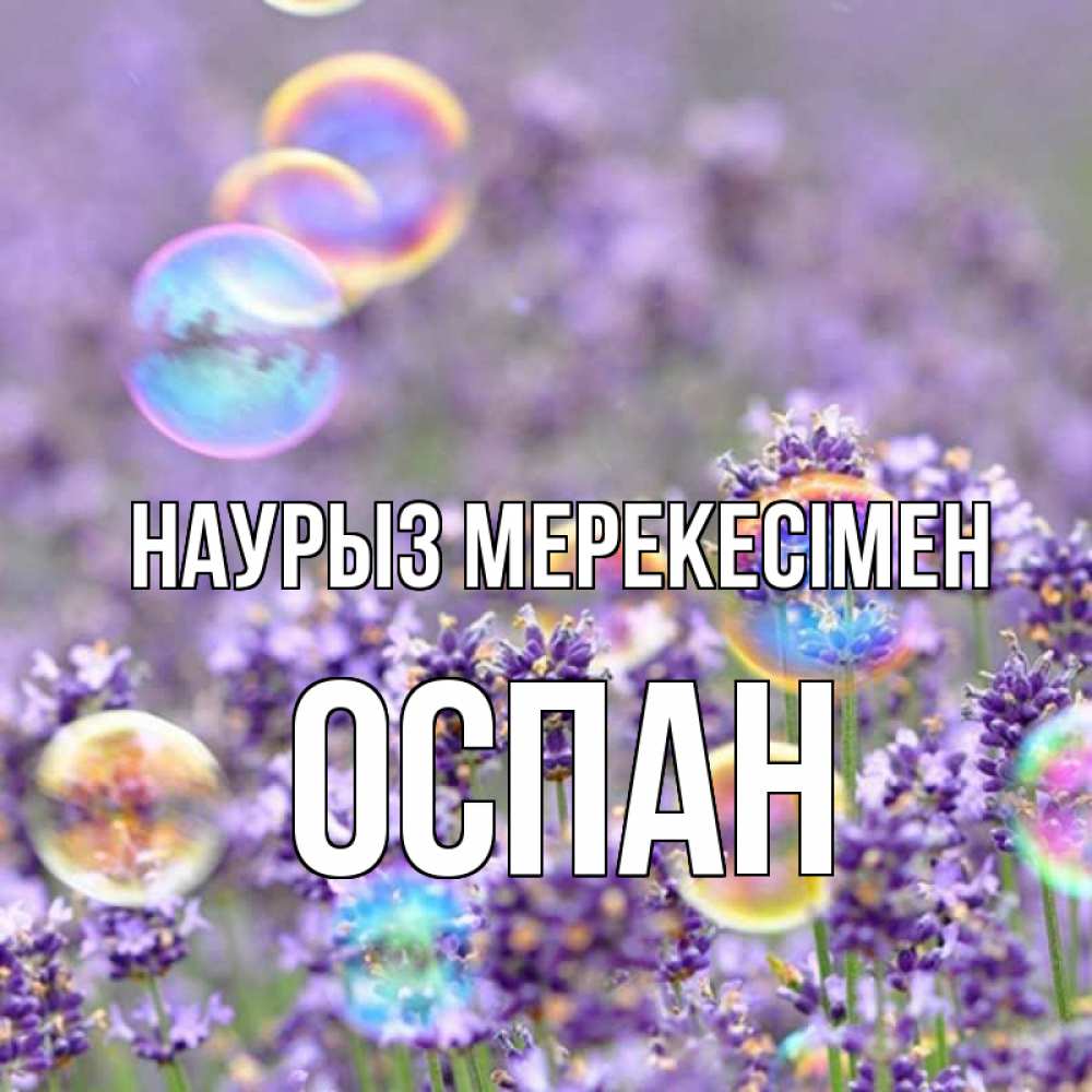Күн сайын ашық хат с именем, ОСПАН Наурыз мерекесімен цветы Онлайн тегін жүктеп алу тілектері бар керемет карта 