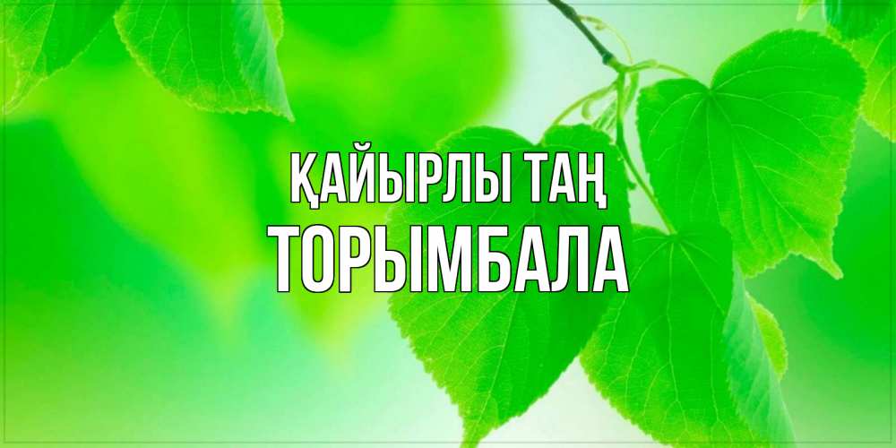 Күн сайын ашық хат с именем, ТОРЫМБАЛА Қайырлы таң доброе утро с березовыми листьями Онлайн тегін жүктеп алу тілектері бар керемет карта 