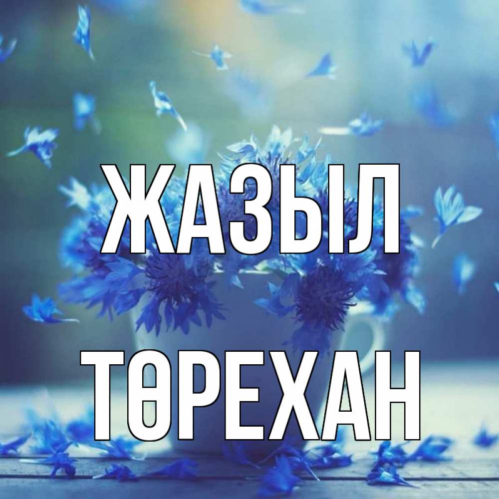 Күн сайын ашық хат с именем, Төрехан Жазыл кружка с зельем и цветами Онлайн тегін жүктеп алу тілектері бар керемет карта 