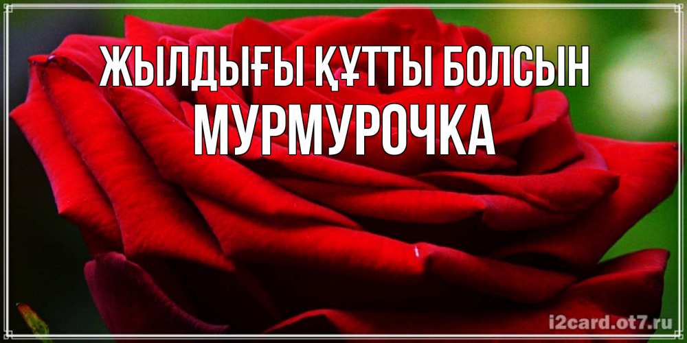 Күн сайын ашық хат с именем, Мурмурочка Жылдығы құтты болсын розочка очень красивая Онлайн тегін жүктеп алу тілектері бар керемет карта 