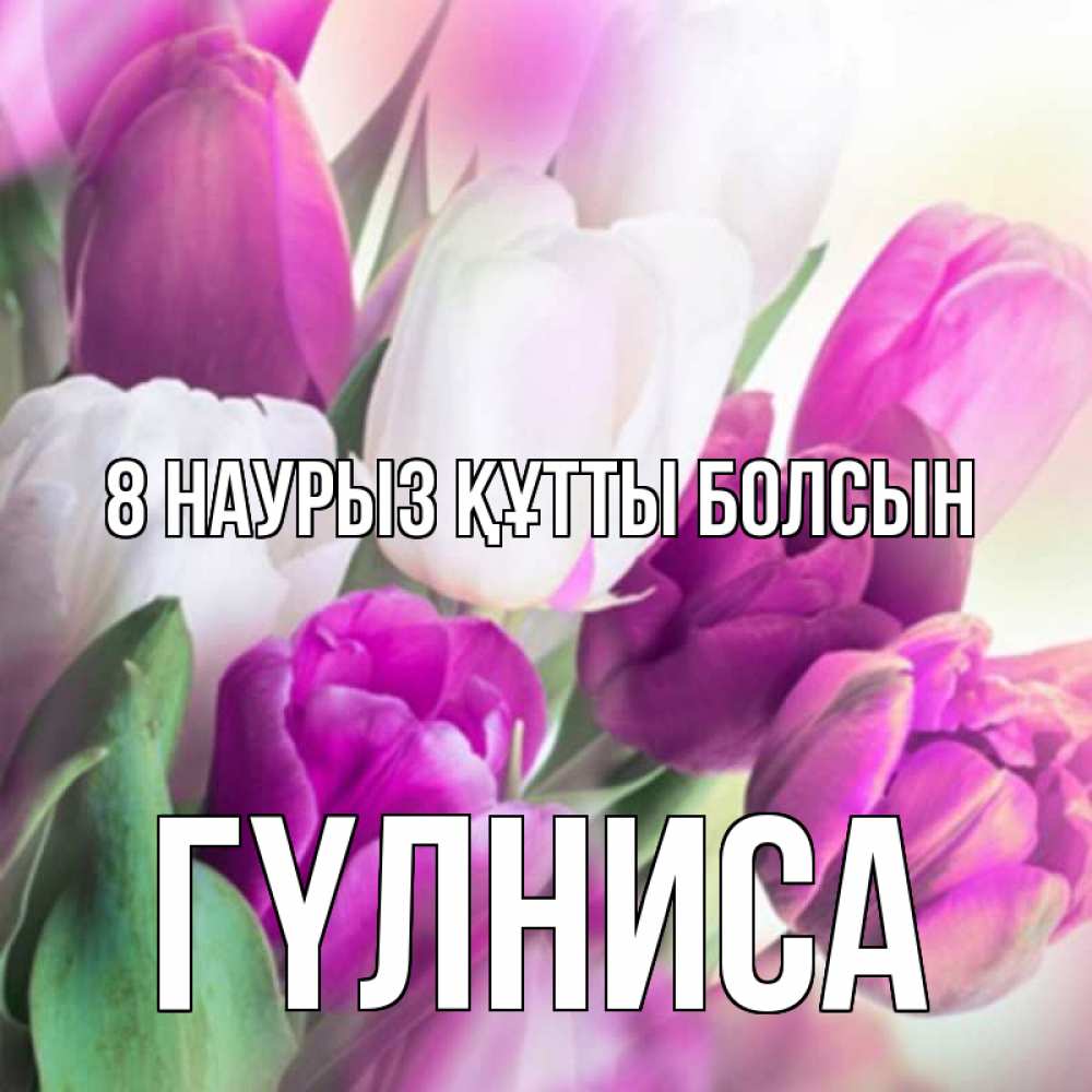 Күн сайын ашық хат с именем, ГҮЛНИСА 8 наурыз құтты болсын весна 1 Онлайн тегін жүктеп алу тілектері бар керемет карта 