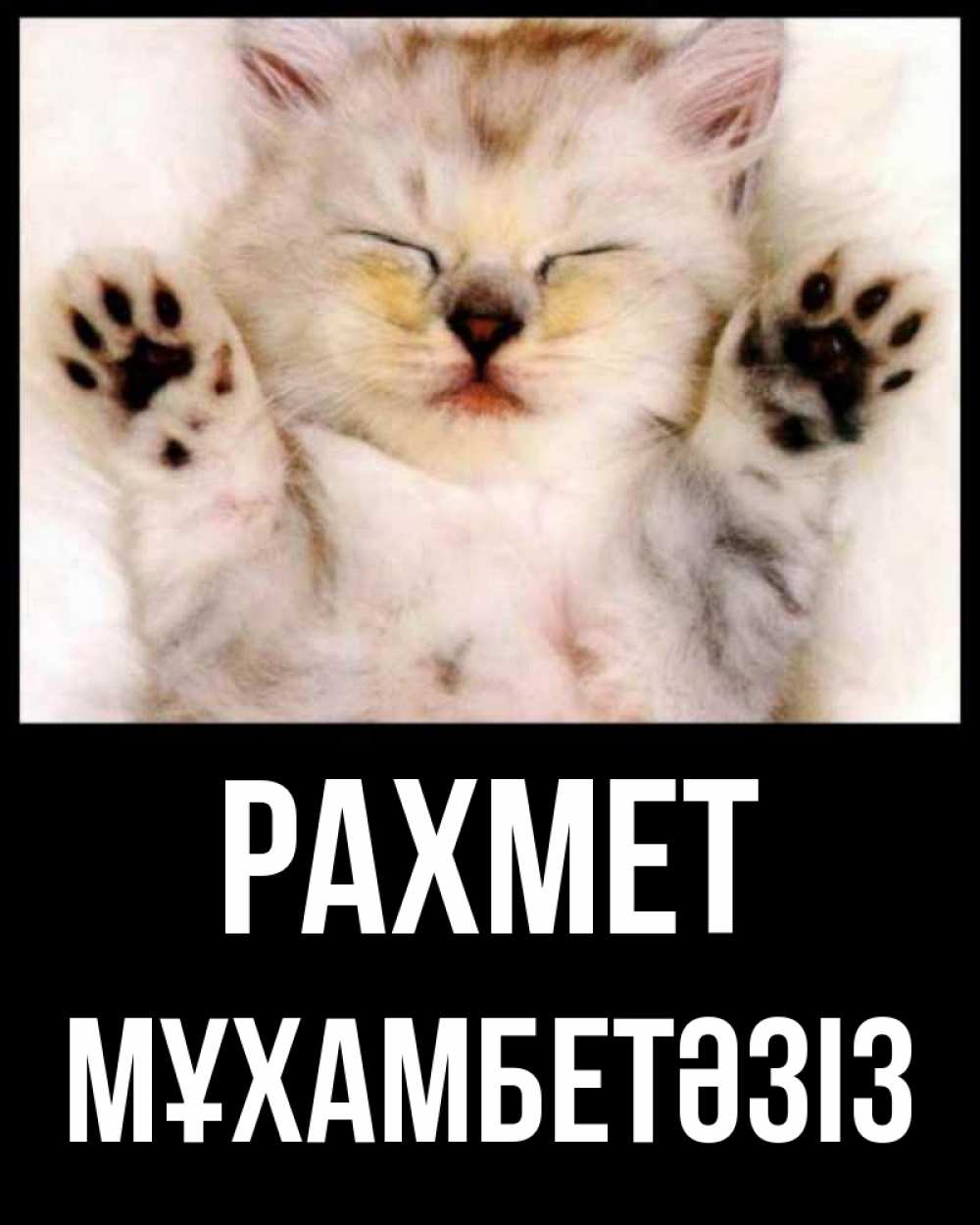 Күн сайын ашық хат с именем, МҰХАМБЕТӘЗІЗ рахмет маленький котенок Онлайн тегін жүктеп алу тілектері бар керемет карта 