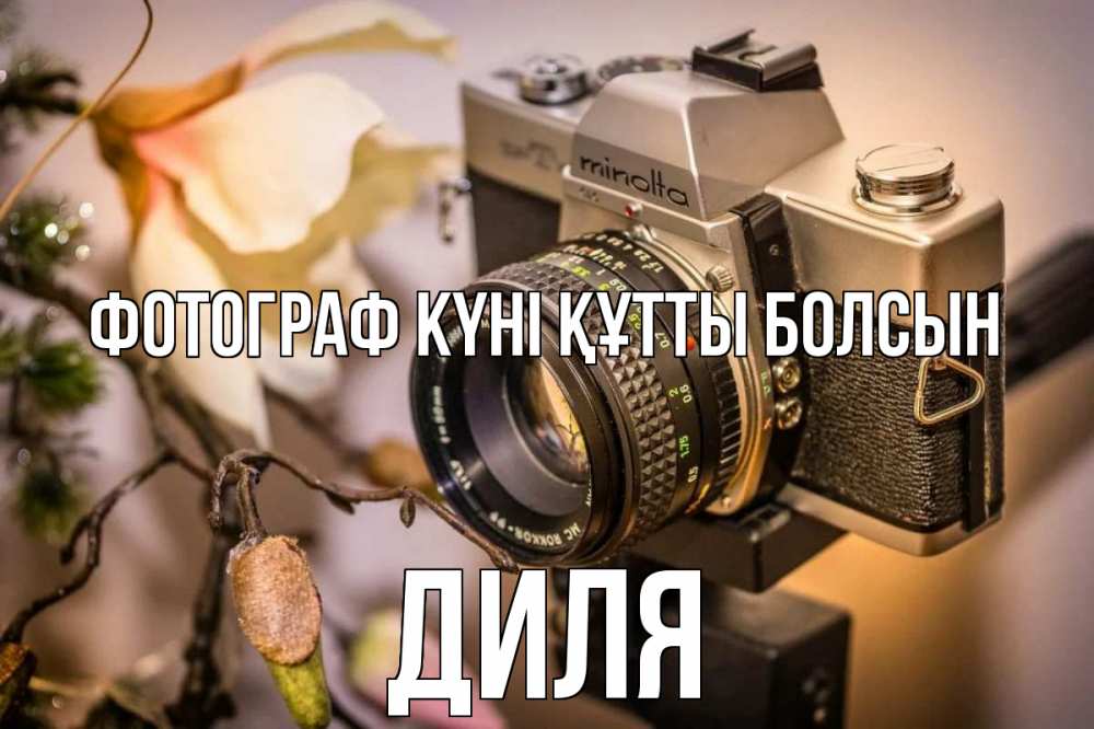 Күн сайын ашық хат с именем, Диля Фотограф күні құтты болсын с днем фотографа 1 Онлайн тегін жүктеп алу тілектері бар керемет карта 