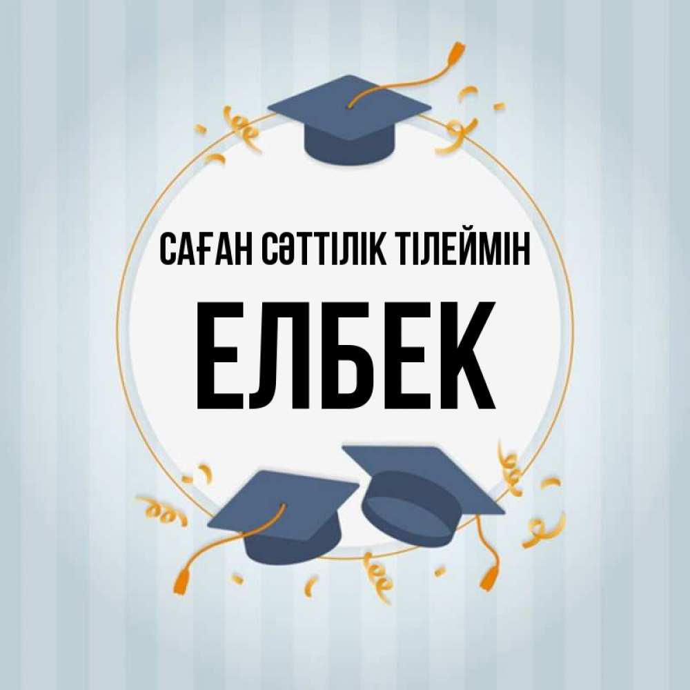 Күн сайын ашық хат с именем, Елбек Саған сәттілік тілеймін для студентов Онлайн тегін жүктеп алу тілектері бар керемет карта 