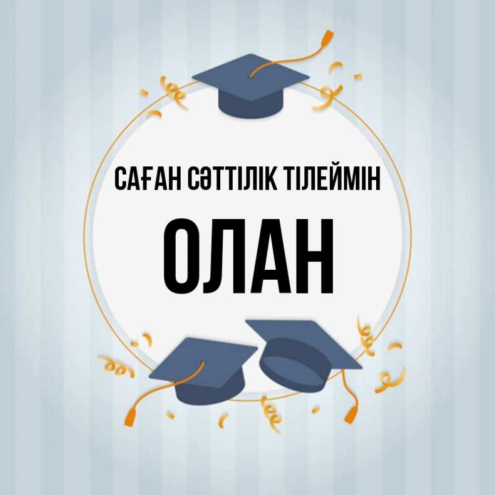 Күн сайын ашық хат с именем, Олан Саған сәттілік тілеймін для студентов Онлайн тегін жүктеп алу тілектері бар керемет карта 