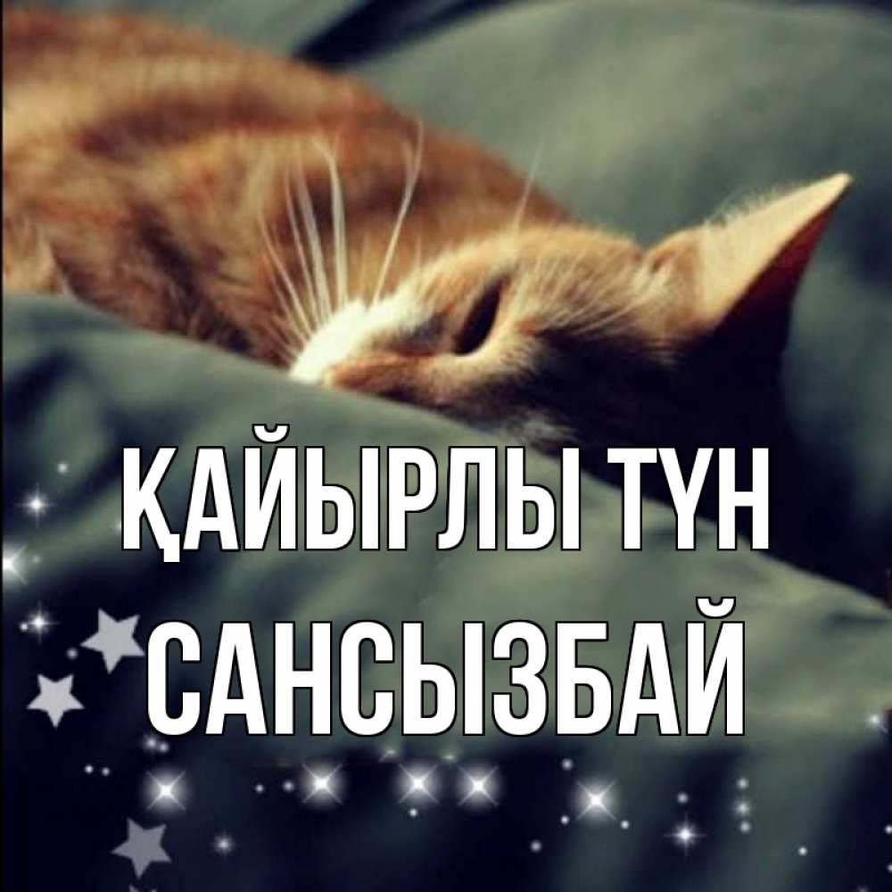 Күн сайын ашық хат с именем, САНСЫЗБАЙ Қайырлы түн кроватка Онлайн тегін жүктеп алу тілектері бар керемет карта 