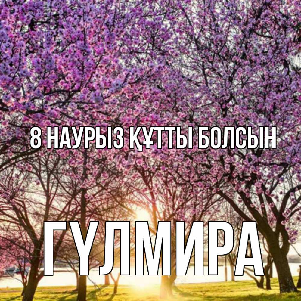 Күн сайын ашық хат с именем, ГҮЛМИРА 8 наурыз құтты болсын международный женский день Онлайн тегін жүктеп алу тілектері бар керемет карта 