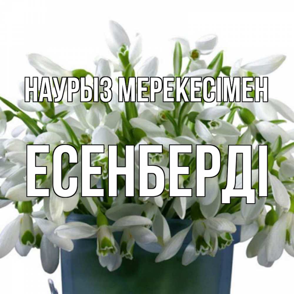 Күн сайын ашық хат с именем, Есенберді Наурыз мерекесімен цветы к наурызу новый год в Казахстане Онлайн тегін жүктеп алу тілектері бар керемет карта 