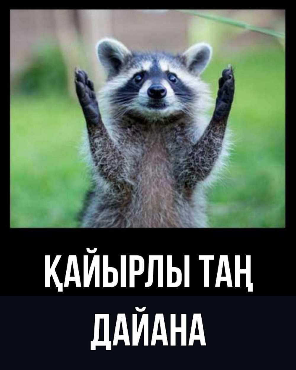 Күн сайын ашық хат с именем, ДАЙАНА Қайырлы таң хорошее настроение утречком Онлайн тегін жүктеп алу тілектері бар керемет карта 