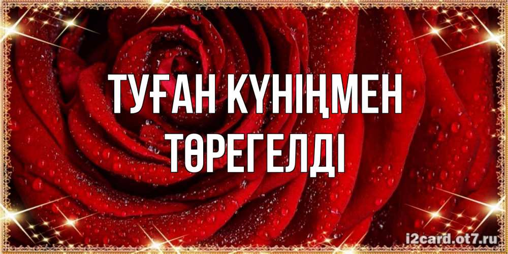 Күн сайын ашық хат с именем, Төрегелді Туған күніңмен роса на розе блестящая в лучах солнца Онлайн тегін жүктеп алу тілектері бар керемет карта 