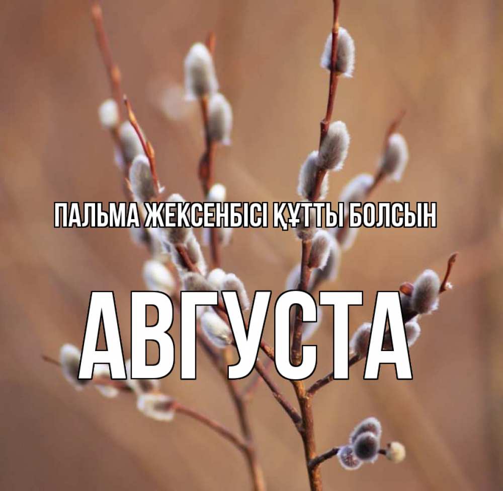Күн сайын ашық хат с именем, Августа Пальма жексенбісі құтты болсын верба Онлайн тегін жүктеп алу тілектері бар керемет карта 