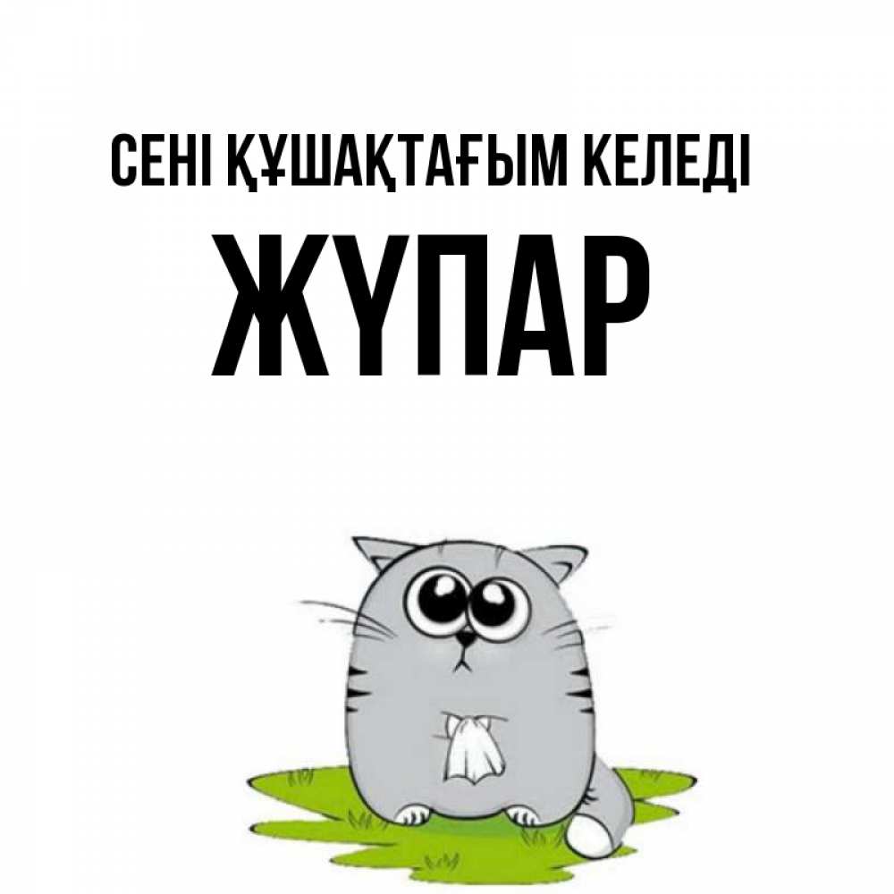 Күн сайын ашық хат с именем, ЖҮПАР сені құшақтағым келеді котик теребит платочек сидя на травке Онлайн тегін жүктеп алу тілектері бар керемет карта 