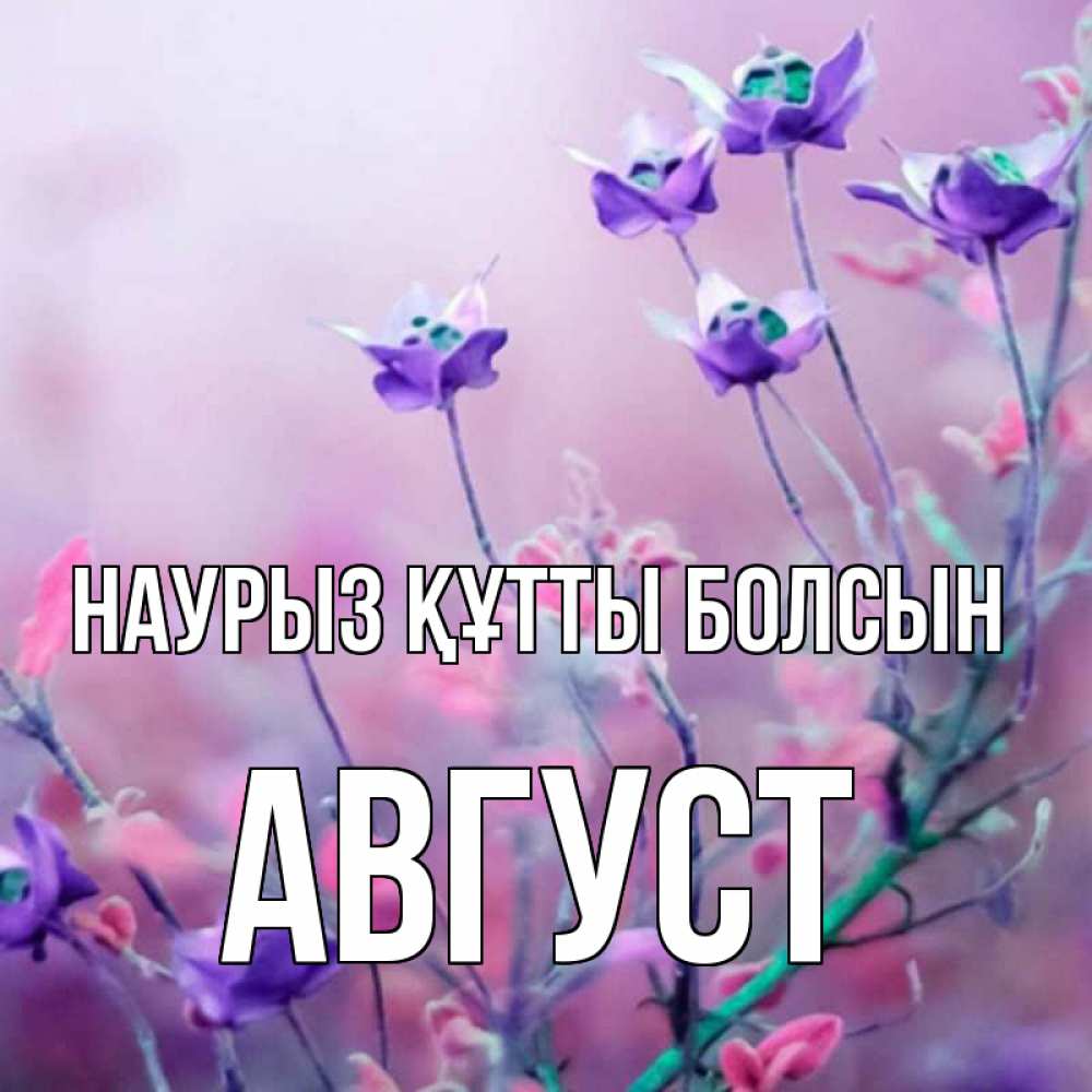 Күн сайын ашық хат с именем, Август Наурыз құтты болсын наурыз  2 Онлайн тегін жүктеп алу тілектері бар керемет карта 